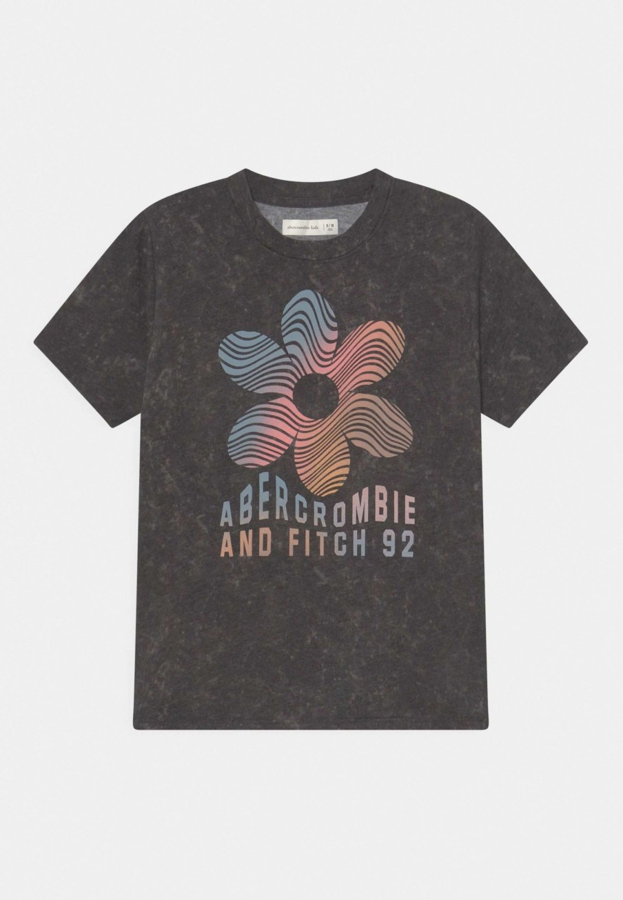 Clothing * | Abstract Warp Tee Print T-Shirt Abercrombie & Fitch The Latest Fashion